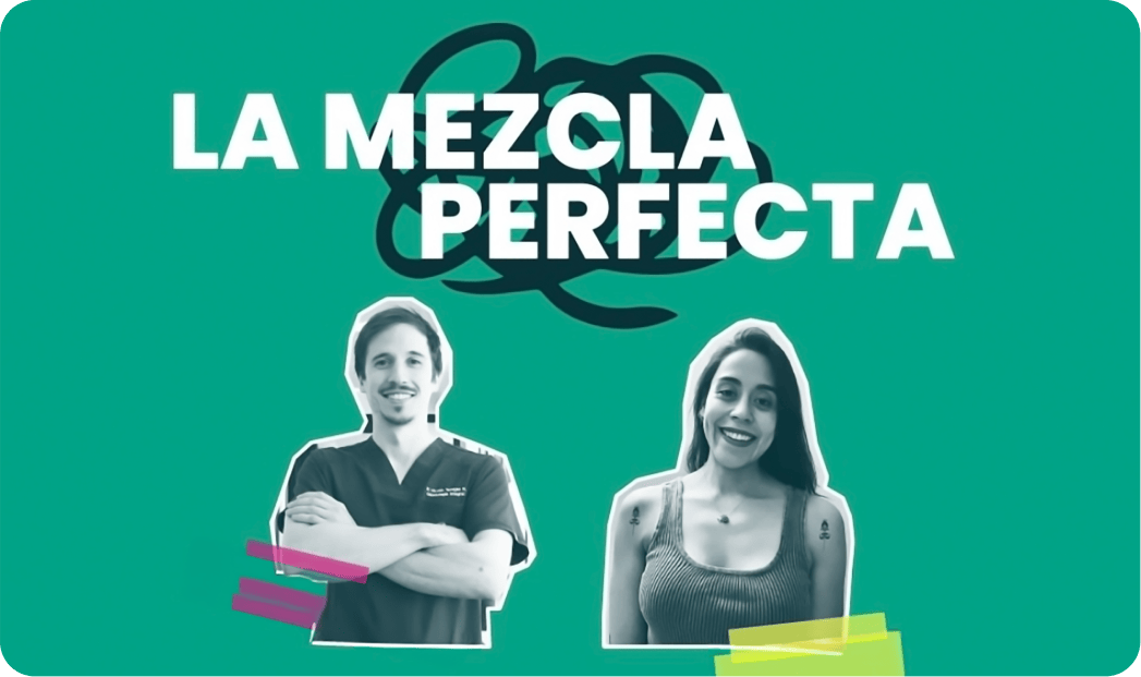 Equipo de Meru Clínica - Odontólogo y diseñadora UX/UI trabajando juntos para eliminar el miedo al dentista